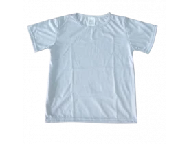 CAMISETA INFANTIL CINZA 100% POLIÉSTER PARA SUBLIMAÇÃO