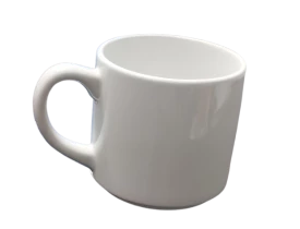 Xícara Branca de Cerâmica para Sublimação para Suporte de Metal London - 200ml