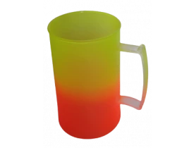 CANECA 300 ML DEGRADE AMARELO/LARANJA - UNIDADE