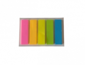 BLOCO ADESIVO ANOTAÇÃO RETO NEON 05 CORES 5X25