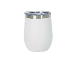 Copo Térmico Tampa Acrílico Branco 350ml