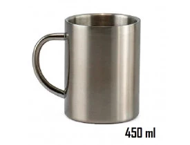 CANECA EM AÇO INOX - 450 ML - SUBLIMAÇÃO