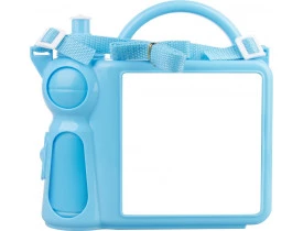 Lancheira de Plástico Azul Bebê para Sublimação