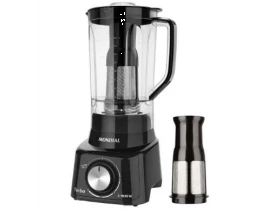 Liquidificador Mondial L-900 com Filtro, Copo de Acrílico, 5 Velocidades + Pulsar, 900W, Preto, 110V 
