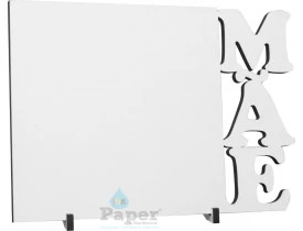 MDF 20X28 C/ SUPORTE - ESCRITA MÃE  PARA SUBLIMAÇÃO 