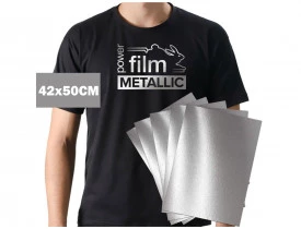POWER FILM METALLIC 42x50CM PRATA