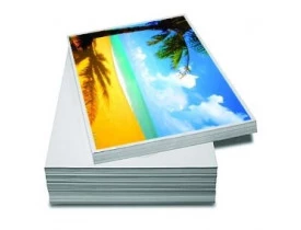 PAPEL MATTE ADESIVO 128G PACOTE 20 FOLHAS