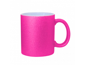 CANECA GLITTER ROSA PARA SUBLIMAÇÃO - NOVA