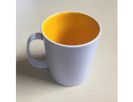 CANECA POLIMERO CAFE INTERNA AMARELA PARA SUBLIMAÇÃO
