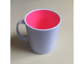 CANECA POLIMERO CAFE INTERNA ROSA BEBE PARA SUBLIMAÇÃO