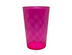 Copo Twister Rosa Translucido 480ml