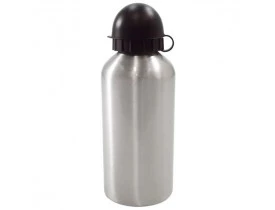 GARRAFA ALUMINIO - SQUEEZE - PRATA - 500 ML - TAMPA BOLA S/ CAIXINHA