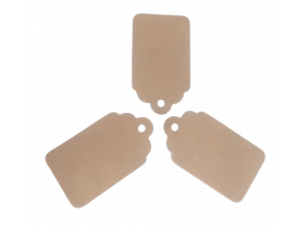 Tag papel Kraft 7x4cm pacote 100 unidades