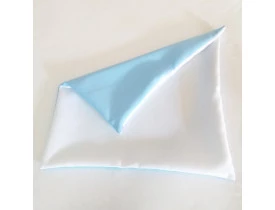 CAPA DE ALMOFADA PARA SUBLIMAÇÃO 40x40 BRANCO VERSO AZUL BEBE