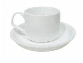 XICARA CERAMICA - 147 ML - CAFE C/ PIRES - BRANCO 