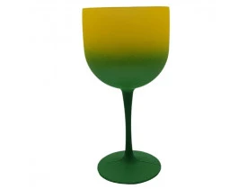 TAÇA GIN DEGRADE BICOLOR VERDE /AMARELO 