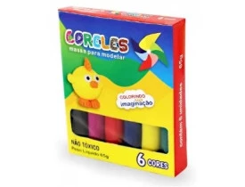 MASSA DE MODELAR 6 CORES 65 G