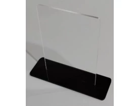 DISPLAY ACRILICO 10X15 CM COM BASE PRETO