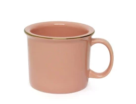 CANECA CERAMICA TIPO ESMALTADA ROSA 280ML PARA SUBLIMAÇÃO
